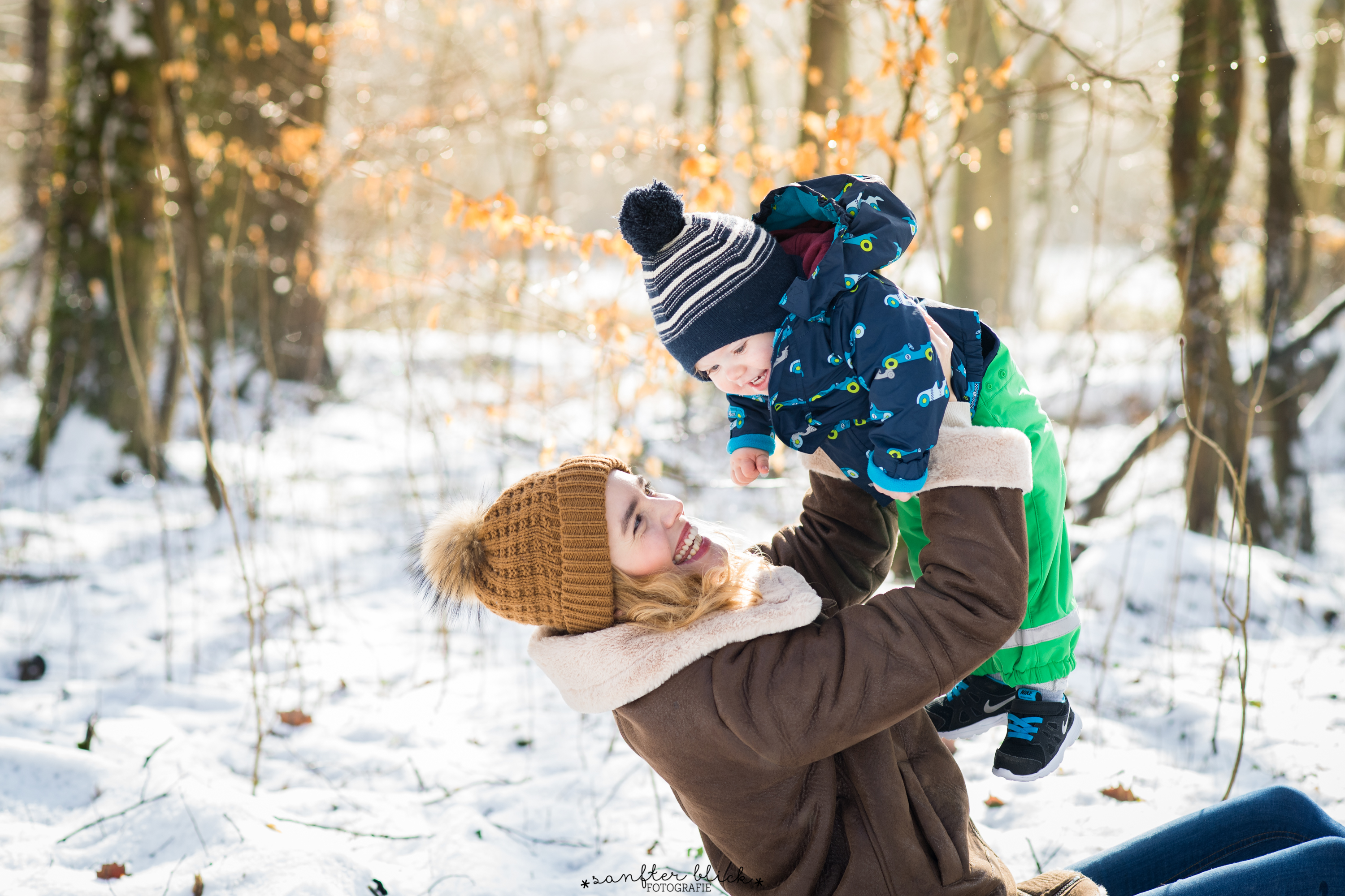 Wintershooting mit Baby – Fotograf in Wiesbaden